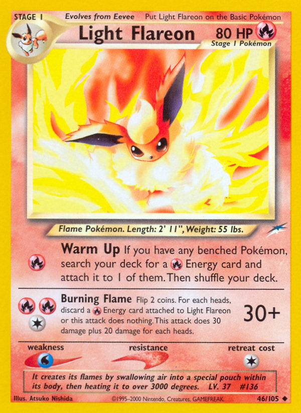 Neo Destiny Light Flareon #46/105 unlimited